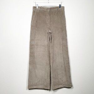 COS High Rise Corduroy Wide Leg Rolled Cuff Jeans